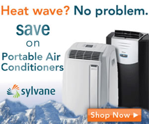 portable air conditioners on sale at Sylvane